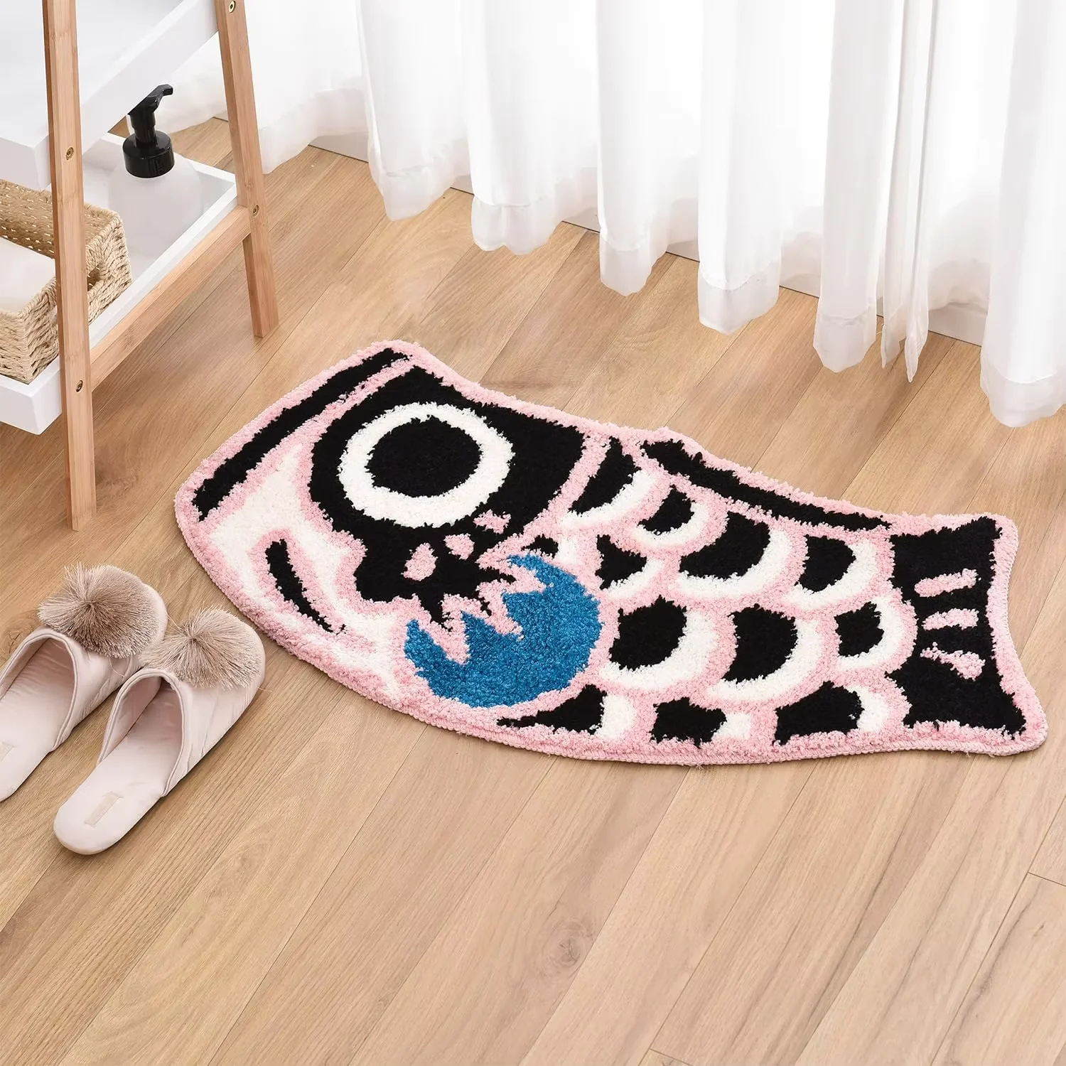 VIKAMA Auspicious Carp Carpet Special Creative Floor Mat Doormat Good Luck Carpet Living Room Carpet Rug For Bedroom Home Decora