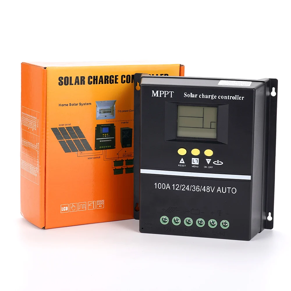

MPPT solar charge controller 100A Panel Battery Intelligent Regulator for Lead-acid/Lithium 12V24V36V48V Car Solar Charge Contro