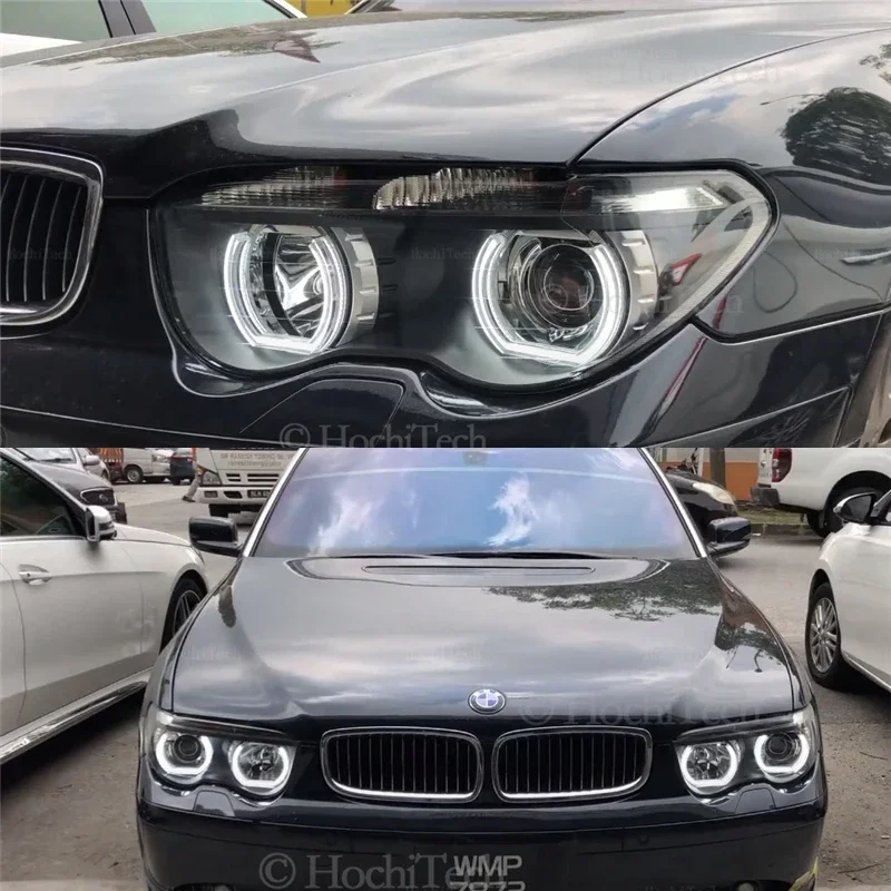 C Shaped White LED Angel Eye  Ring Daytime Light for BMW X1 X3 X5 X6 E70 E71 Z3 Z4  E30 E32 E34 E36 E38 E53 E60 E61 E85 F30