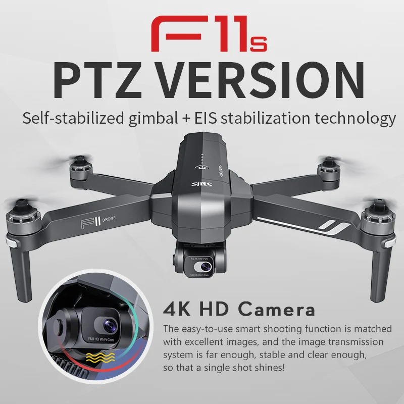 Drone F11 F11S With 4K Pro Camera Profesional 3KM 5G WIFI GPS with EIS 2-axis Anti-Shake Gimbal FPV Brushless Quadcopter RC Dron