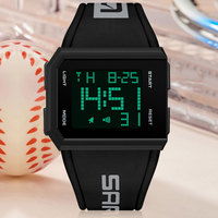 Men Watch Digital Sports Style Silicone Strap Waterproof Watches Big Dial Retro Wristwatches for Male Relogio Masculino