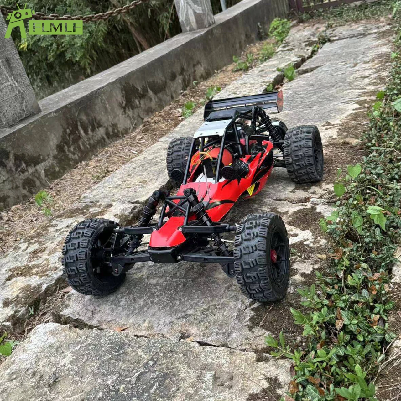 Pneus de roue avant ou arrière tout Terrain, ensemble de peau ou de mousse intérieure adaptés aux pièces de jouets de voiture Rc 1/5 HPI ROFUN BAHA ROVAN KM BAJA 5B