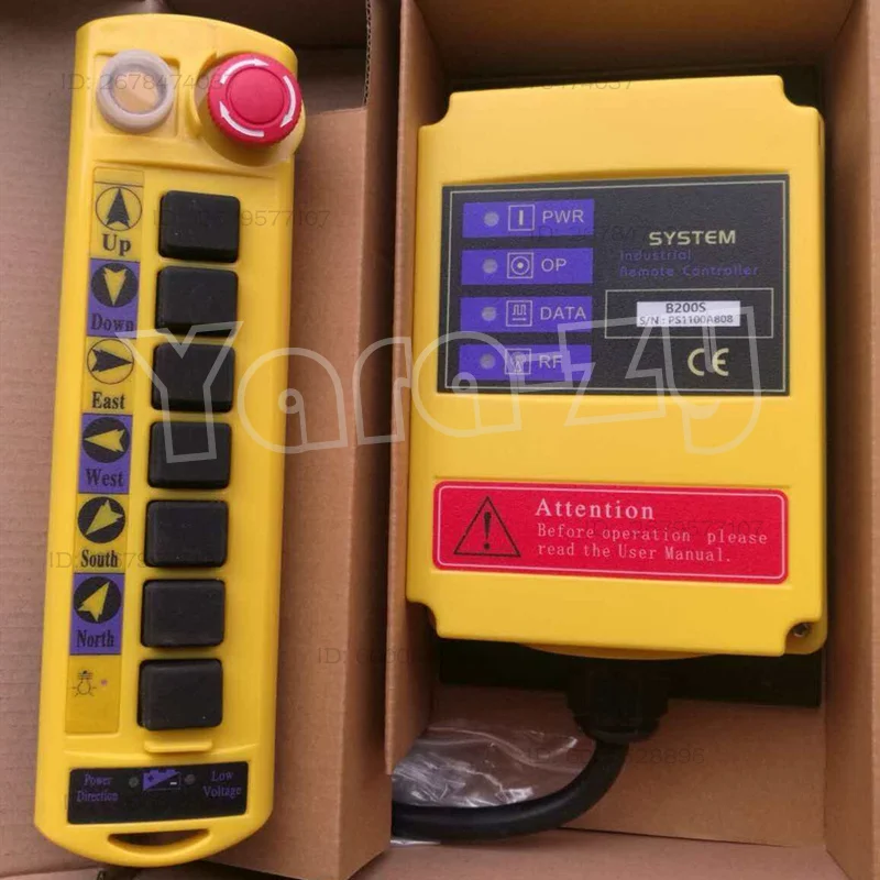 

Industrial Wireless Remote Control For B200S 6-Channel Full Dual-Speed Traveling Crane 36V/220V/380V