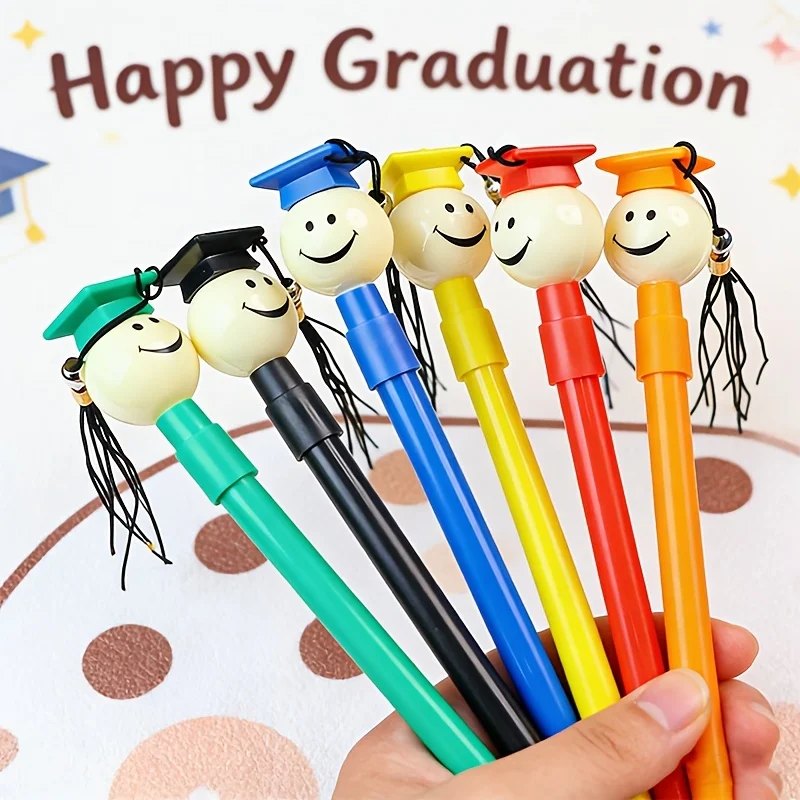 

9pcs [Graduation Season Gift] Ballpoint Pens Designed in the Shape of a Graduation Cap, for Graduation Ceremony and Office Use.