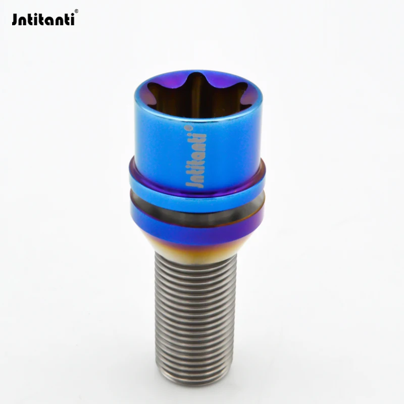 

Jntitanti Gr.5 titanium Wheel Screw bolt M14x1.5x28-45mm Torx with Free cone washer Mercedes-Benz Maybach car