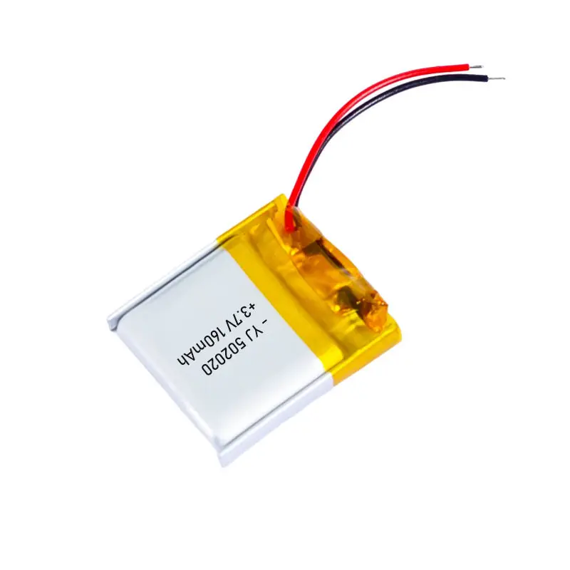 10Pcs.. for 502020 Polymer lithium battery Bluetooth headset, hearing aid, breast pump.. Plus protection plate with cable