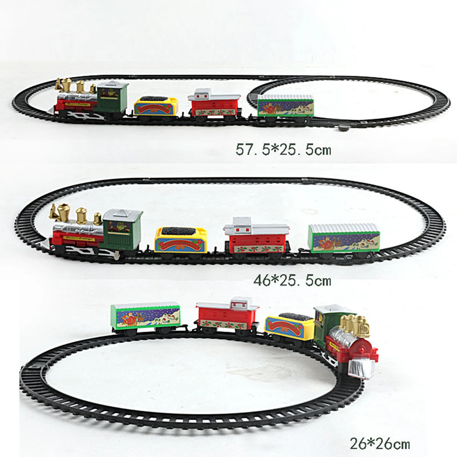 Christmas Electric Train Toy Classical Train Toys Rail Car Small Trains Track for Girls Children Toddlers Age 3~6 Birthday Gifts