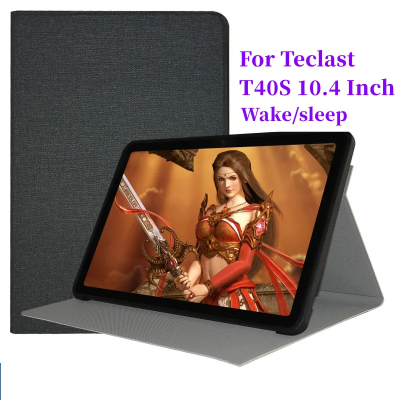 

Ultra Thin Three Fold Stand Case For Teclast T40S 10.4inch Tablet Soft TPU Drop Resistance Cover For t40s New Tablet Pc