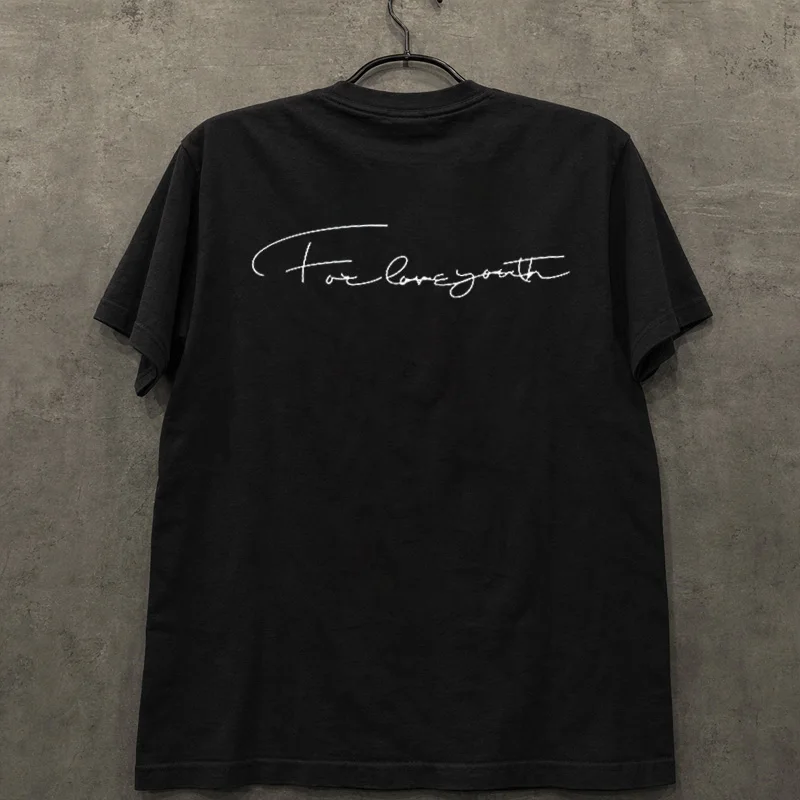 Loose Fit Cotton T-Shirt Unisex Short Sleeve Double Thread UPUPXIA Hero Print Sweat Absorbent round Neck Casual Summer Top
