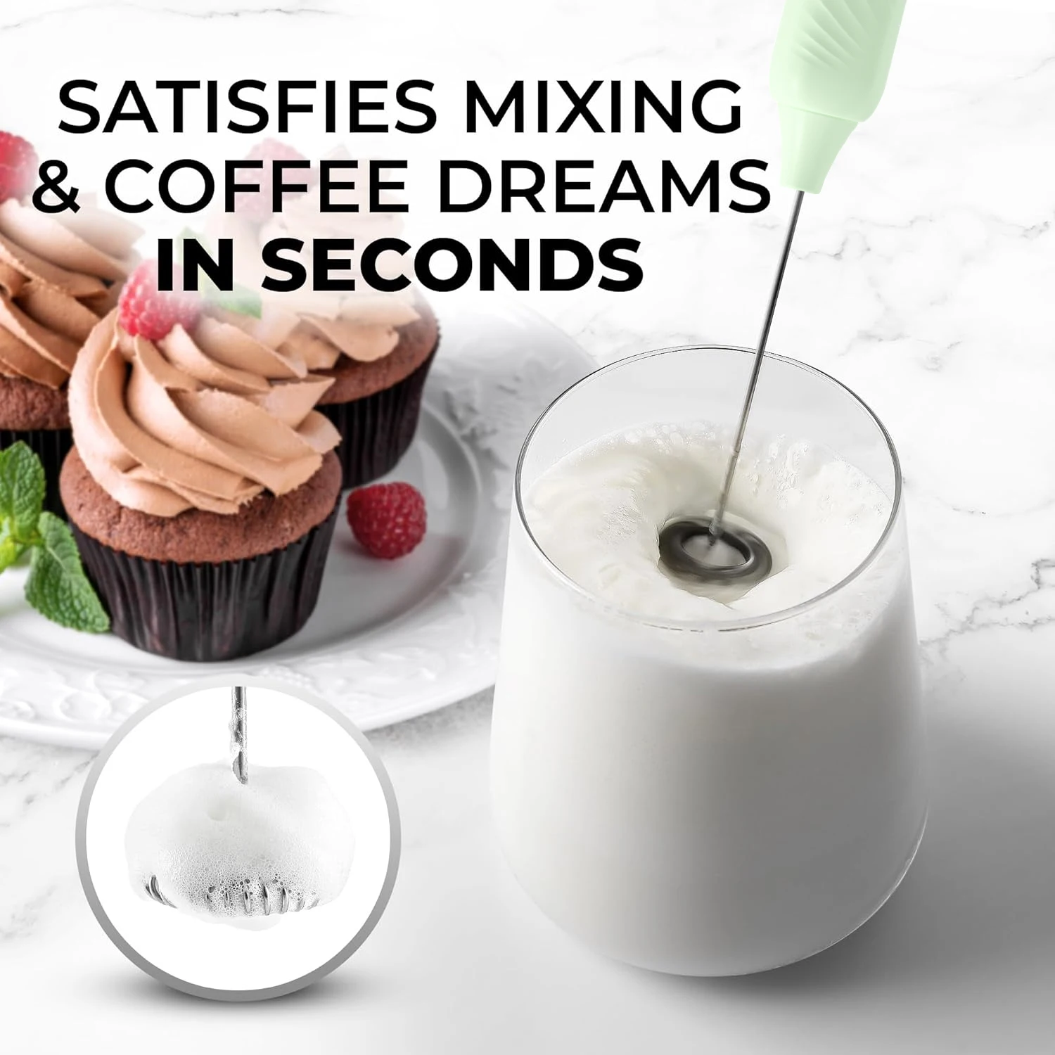 미니 핸드헬드 우유 거품기 충전식 음료 믹서 우유 커피 라떼 말차에 적합