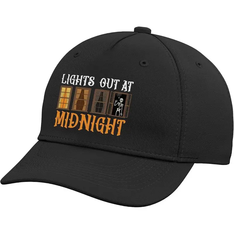 Midnight Lights Skeleton Halloween Creepy Night Adjustable Baseball Hat