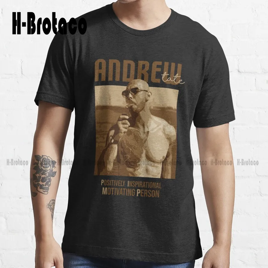 Andrew Tate Motivating Person Trending T-Shirt Womens Graphic Tshirts Xs-5Xl Custom Gift Make Your Design Streetwear Unisex