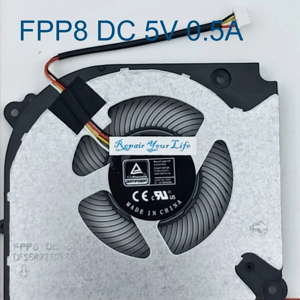 Laptop Cooling Fan For Hasee T8-DA5NP DA7NP RTX 3050 3060, GIGABYTE G5 KF 4060 NotebooK PC Cooler Radiators FPP6 FPP7 FPP8 FPP9