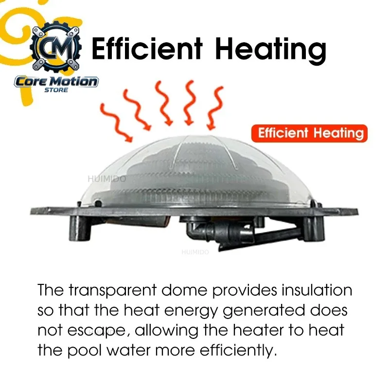 Portable Pool Solar Heating System Pool Heater Controller Swimming Solar Heat Pump Water Heater for Above Ground Pool