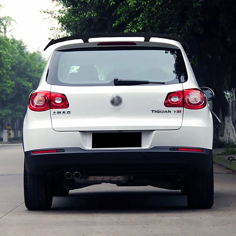 

Автомобильный спойлер на заднее окно на крышу, автоспойлер на крыло, комплект кузова, ABS, черный карбоновый тюнинг, аксессуары для стайлинга для VW Tiguan 2010-2017
