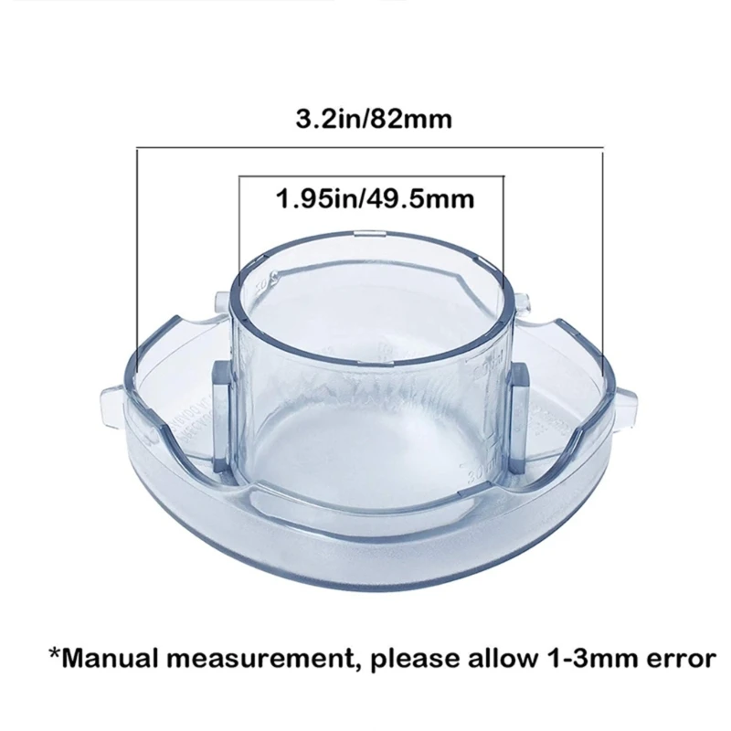 Plastic Juicing Cup Lids Sealing Lid Plug Clear Lid Plug Blender Replacement Part Plastic Material for VT 64OZ Blender