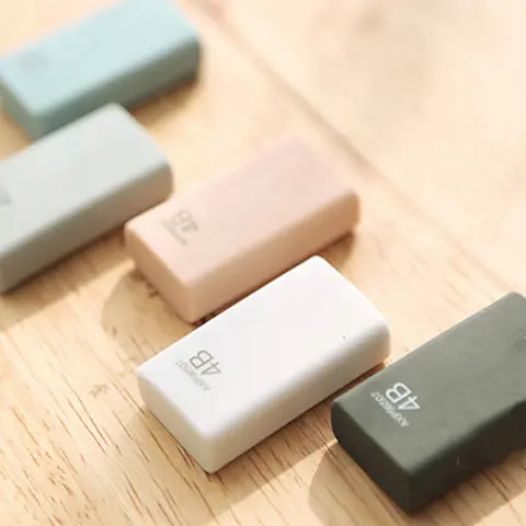 1pcs 4B 아트 지우개 한국어 편지지 스케치 연필 지우개 학생을위한 깨끗한 고무 지우개 사무실 학교 용품 무작위 색상