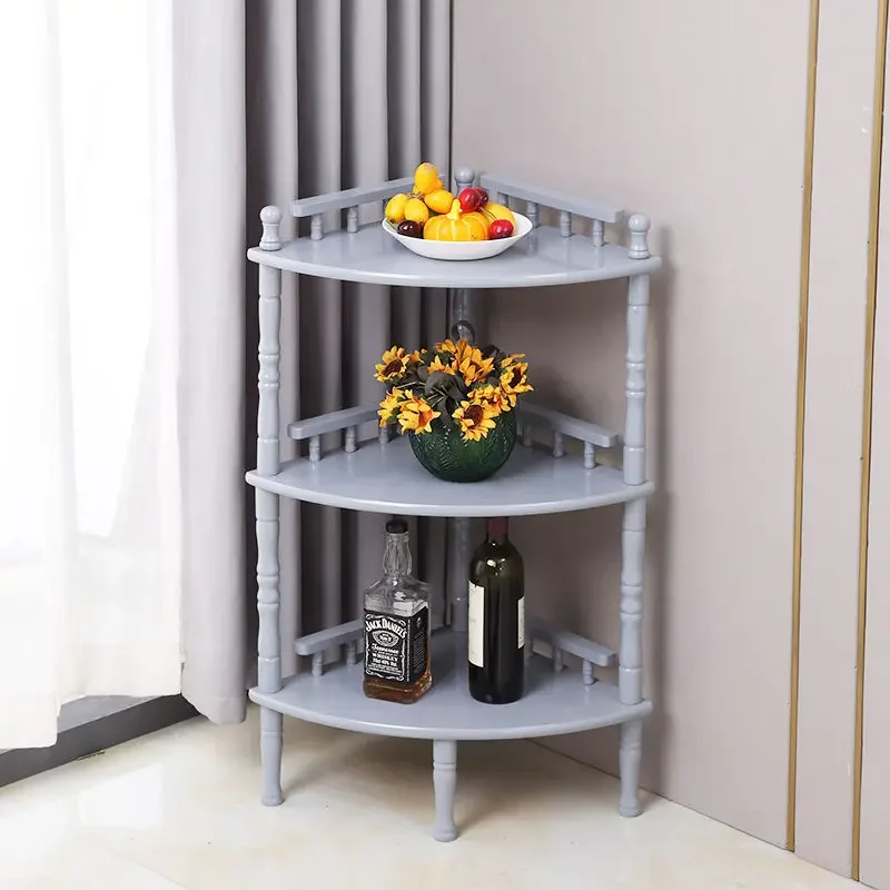 

Угловой шкаф из массива дерева, угловой шкаф для гостиной, треугольная полка, современный простой угловой шкаф-штатив, книжная полка для хранения