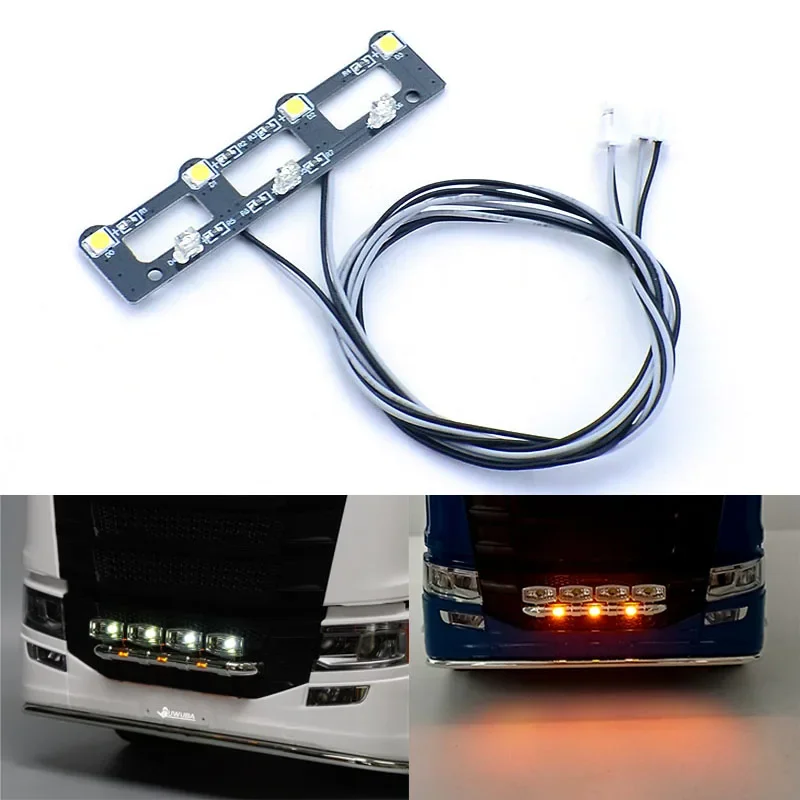 LED Headlights Light Board Lamp for 1/14 Tamiya RC Dump Truck SCANIA 770S 6×4 56368 8X4 56371 Car Accessories