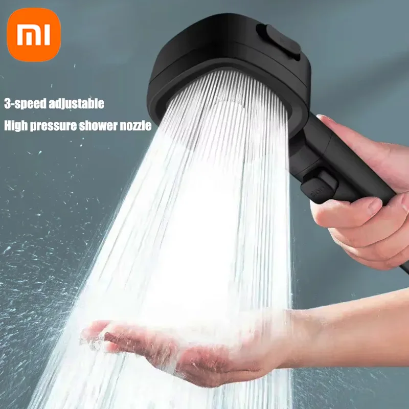 Xiaomi High Pressure Shower Head Water Saving 3-Modes Shower Heads Adjustable Water Massage Sprayer Home Bathroom Accessories