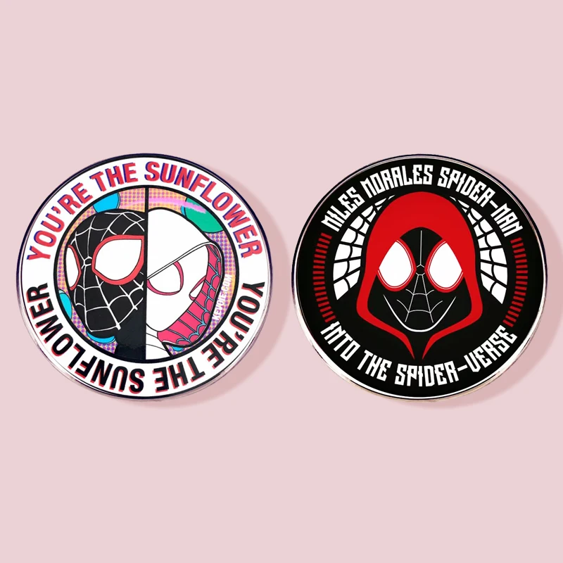 

New Creative Spider Man Brooches Badge Marvel Metal Badge Trendy Decoration Anime Pins Brooches for Women Men