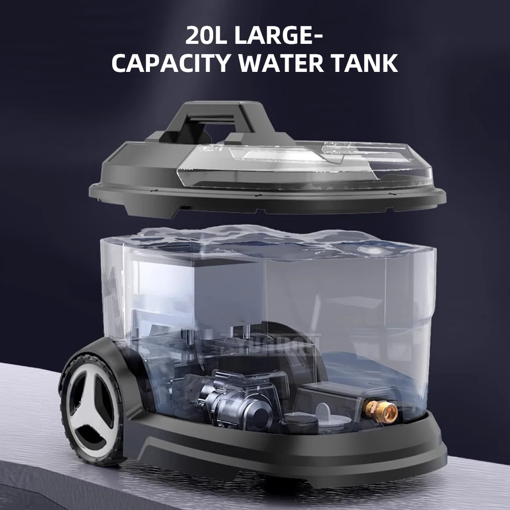 Lithium battery wireless car wash machine Portable car wash gun High-power watering gun Floor cleaner