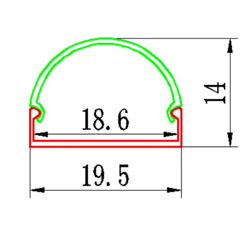 Imagem -06 - Extrusão de Perfil de Alumínio para Tira de Luz Led Difusor de Tubo Redondo 1.5m Pcs