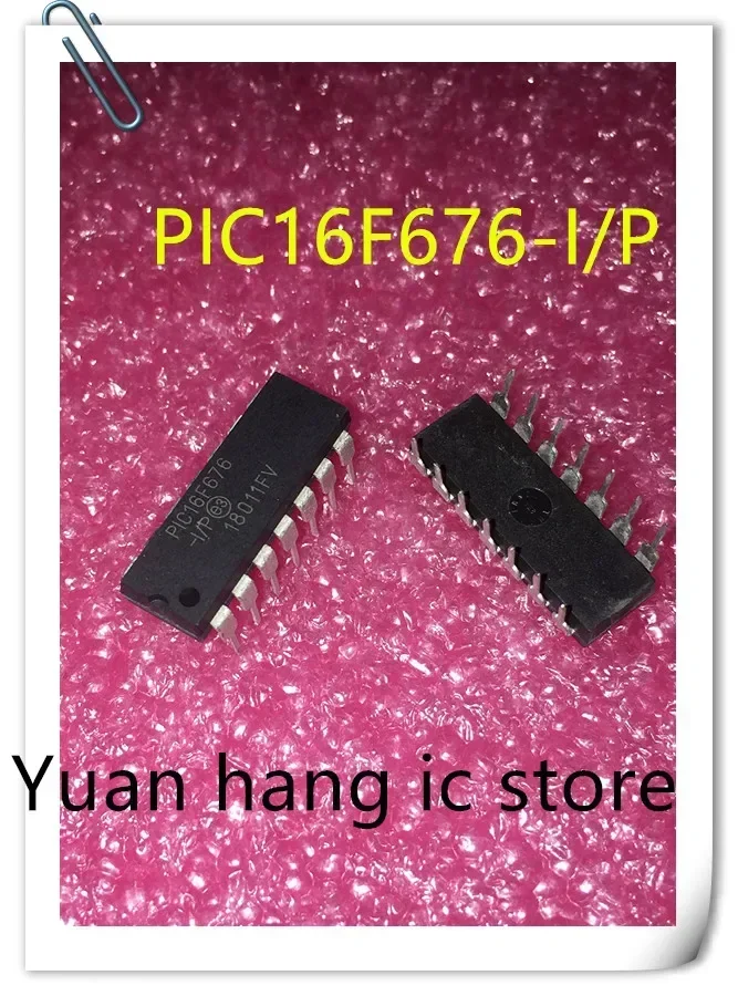 10PCS/LOT PIC16F676-IP PIC16F676-I/P PIC16F676 16F676 DIP-14 New original