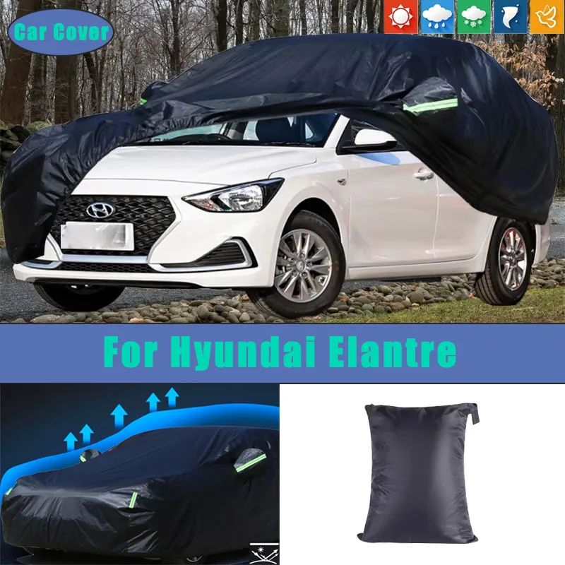 

Для Hyundai Elanteur автомобильные полностью внешние чехлы на открытом воздухе водонепроницаемые пылезащитные солнце дождь защита от снега внешние автомобильные аксессуары