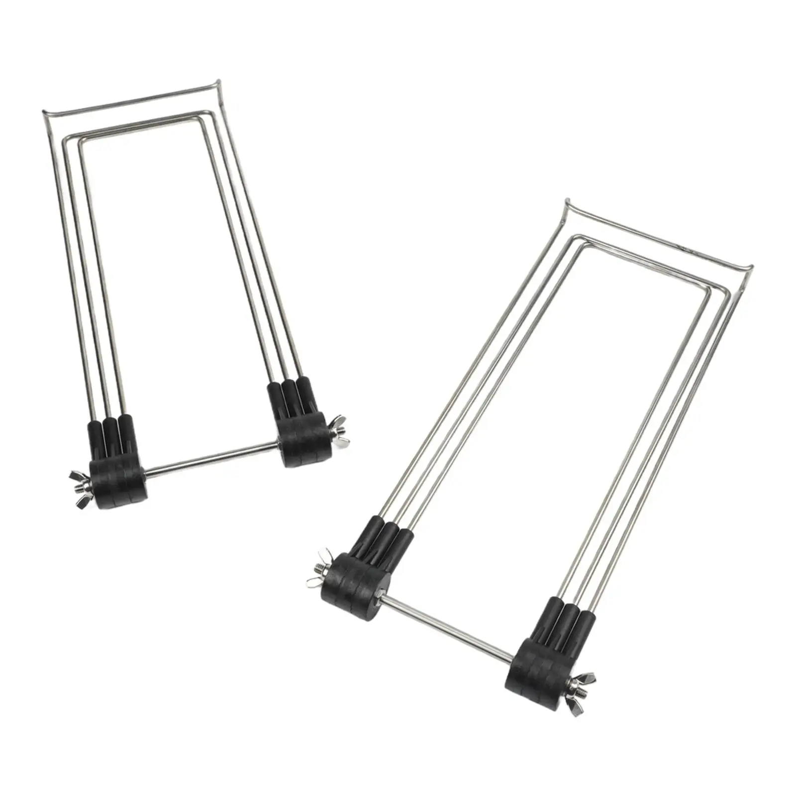 2Pcs Solar Panel Bracket Stainless Steel 360-Degree Adjustable Angle Solar Panel Stand Foldable Solar Panel Brackets