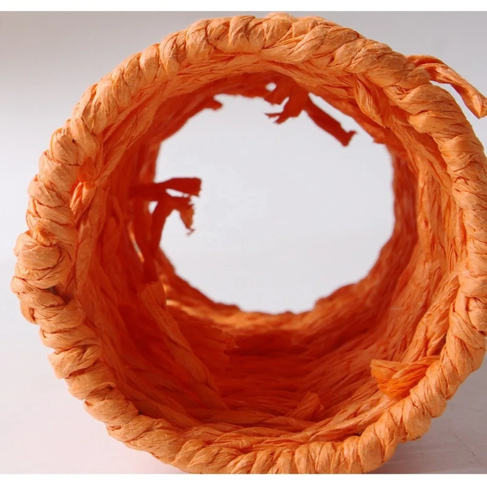 الحيوانات الأليفة الهامستر العشب عش إخفاء الممر المنسوجة يدويا العشب منزل السنجاب القنفذ الهامستر الببغاء الحيوانات الأليفة الصغيرة إخفاء عش الطيور اللعب