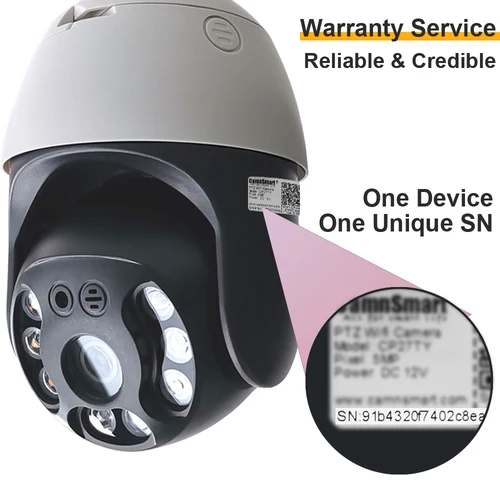 Imagen 2 del producto Cámara con bombilla Tuya de 4/5MP, Wifi, IP, PTZ, vídeo LED para exteriores, vigilancia, detección de movimiento del cuerpo humano, visión nocturna en Color, seguridad del hogar