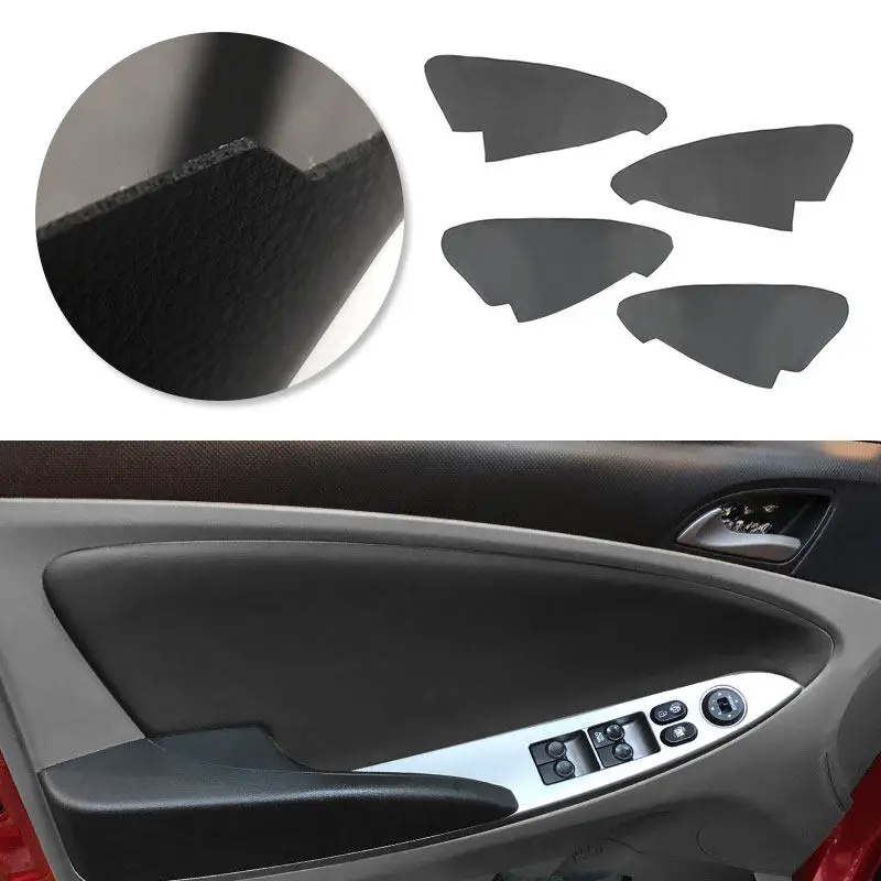 

Braids For Hyundai Solaris Verna 2010 2011 2012 2013 2014 2015 2016 4pcs Car Interior Door Armrest Panel Leather Cover Trim