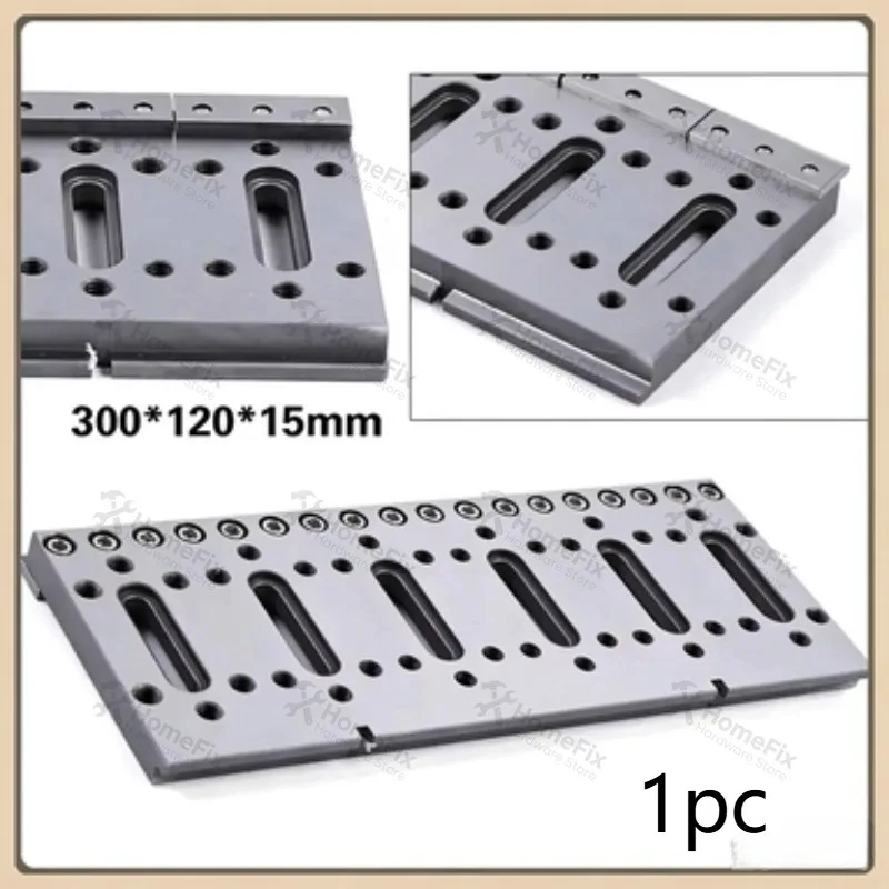 1PC Wire EDM Fixture Board Stainless Steel Jig Plate for Clamping and Leveling 300×120×15mm WEDM Workholding Parts