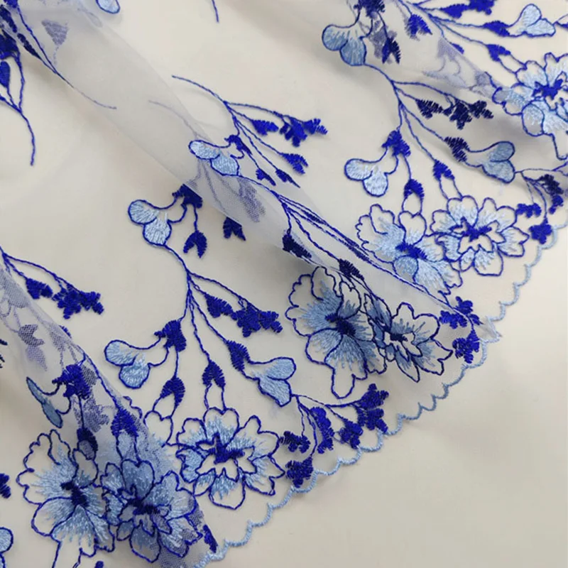 

20 ярдов, двухцветная кружевная бейка с цветочной вышивкой для бюстгальтера, нижнего белья, аксессуары для одежды, платье, шитье, аппликация, костюм, кружевная ткань