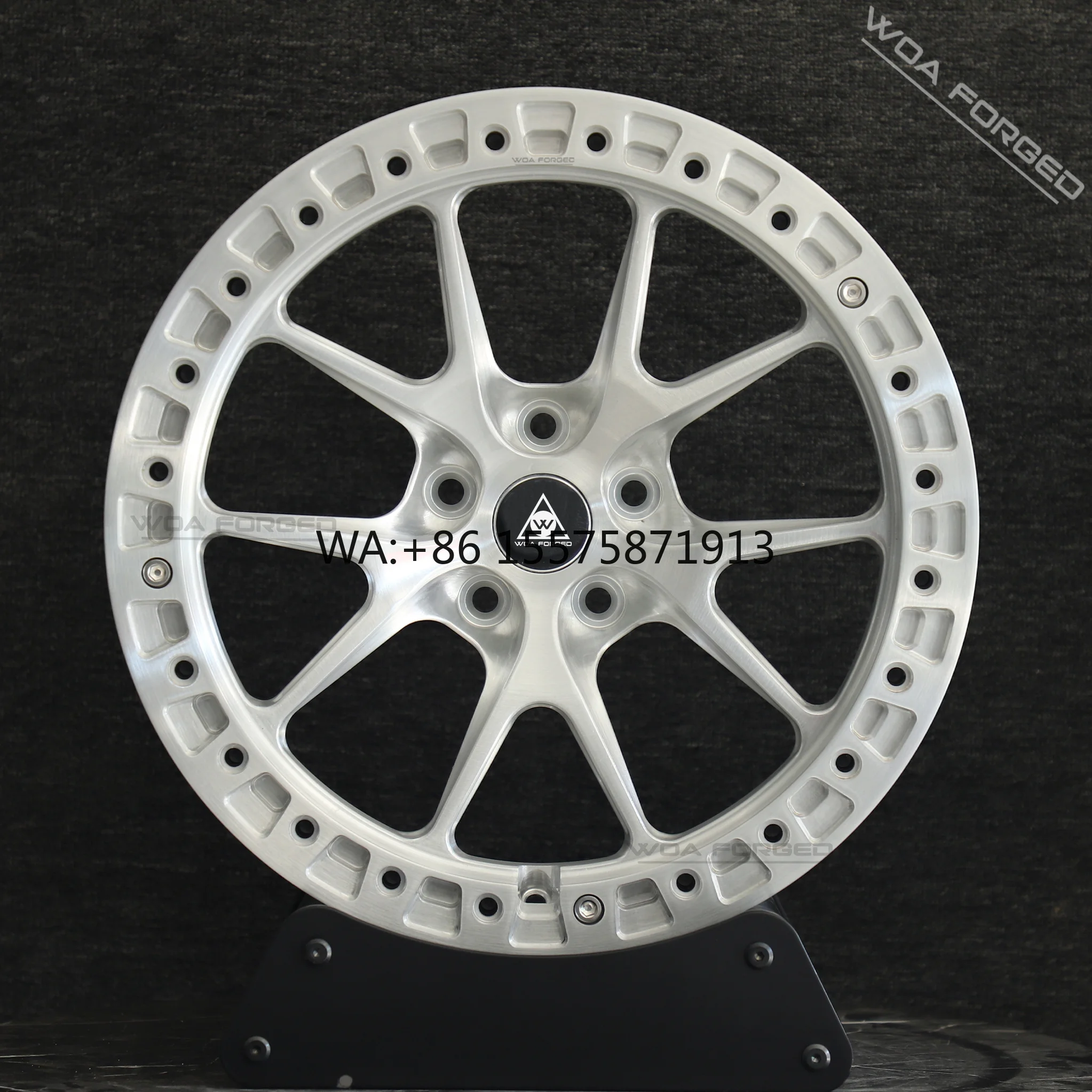 For 6061T6 Stylish Polished Finish Deep Dish Racing Car Wheels Beadlock Brushed Aluminum for Passenger Cars-Compatible for BMW F
