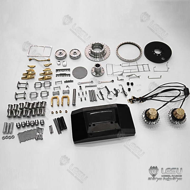 

1/14 LESU KIT металлический корпус 374 C374F гидравлический экскаватор, звездочка радиатора, радиоуправляемая модель строительной машины, экскаватора