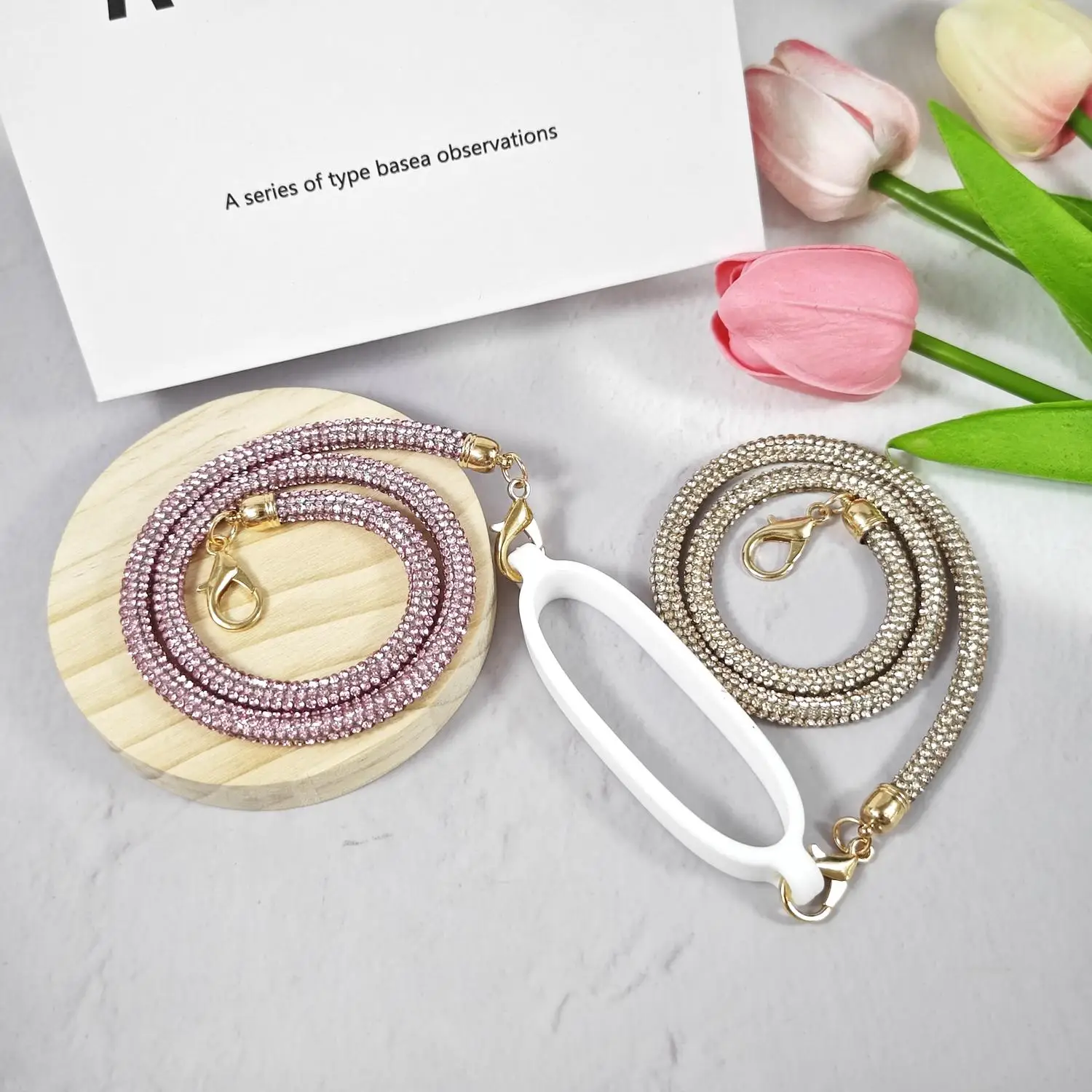 Luxurious Rhinestone Phone Lanyard Portable Hand Chain Water Bottle Strap Compatible with Stanley Water Bottles