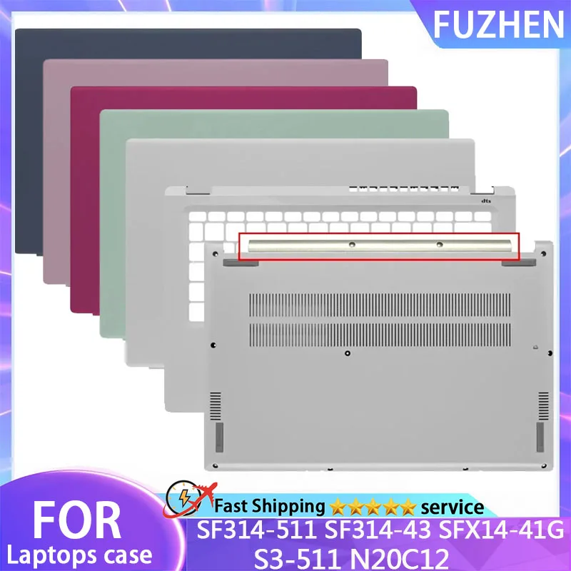 New For SF314-511 SF314-43 SFX14-41G S3-511 N20C12 Laptop LCD Back Cover Palmrest Bottom Case Front Bezel