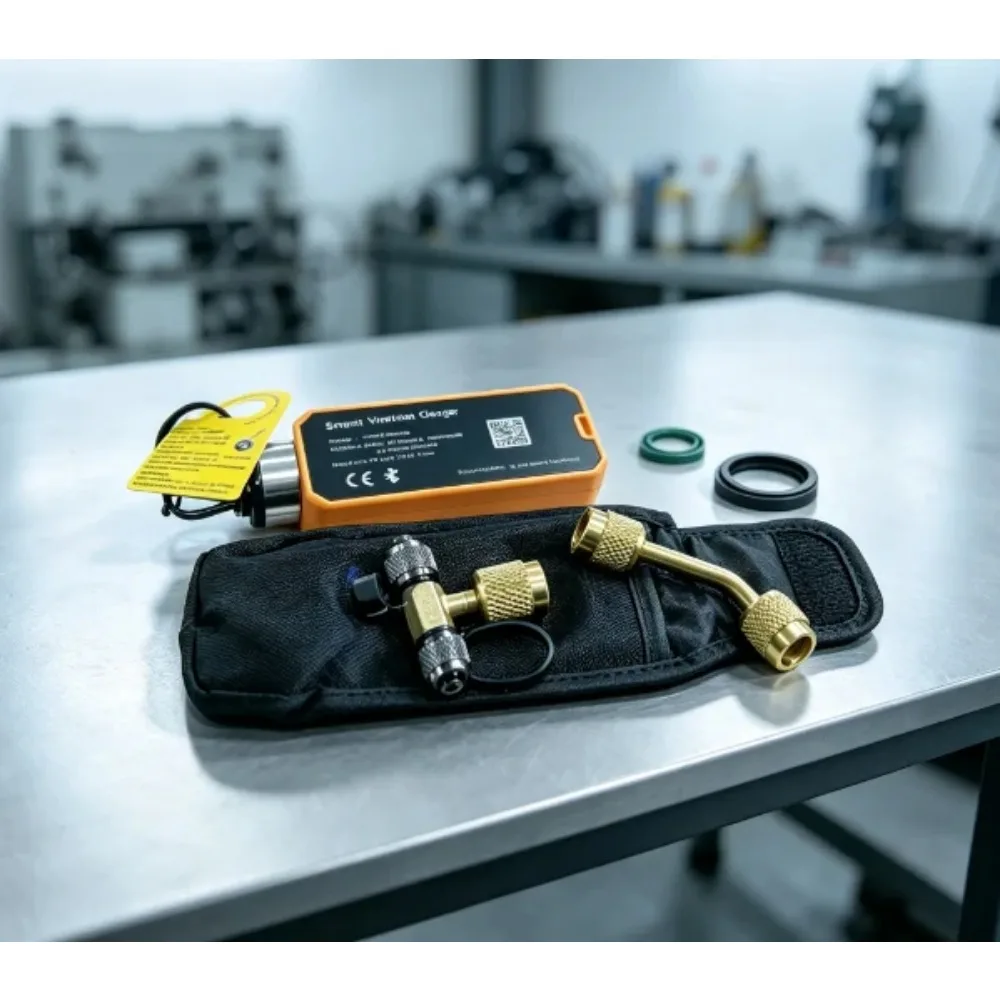 Digital Micron Vacuum Tester Portable High‑Accuracy Vacuum Gauge for Refrigeration Air‑Conditioning Repair Work