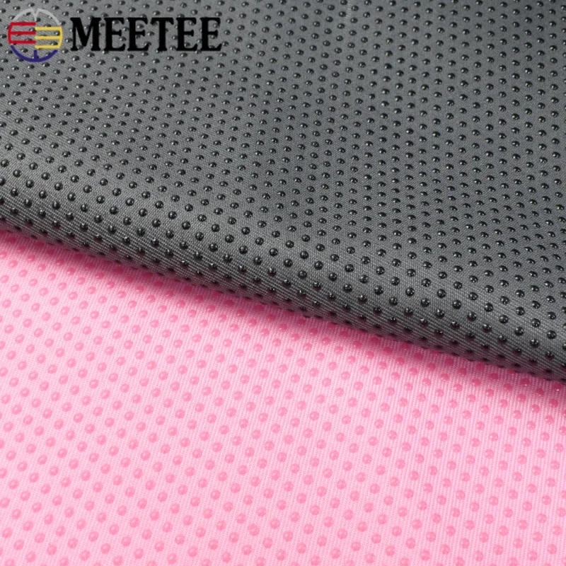 Meetee 50/100*150cm Polyester Anti-Slip Fabric Rubber Dotted Non Slip Fabrics DIY Cushion Carpet Cloth Sewing Accessories