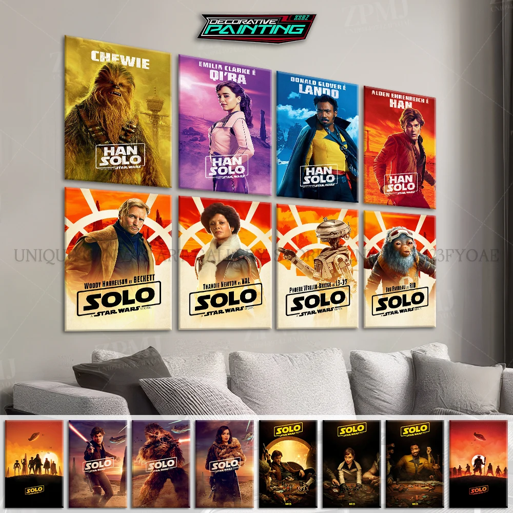 

Solo A Star Wars Story Canvas Poster Simple Modern Home Decor Print Painting Simple Frameless Room Wall Artwork Picture For Fans