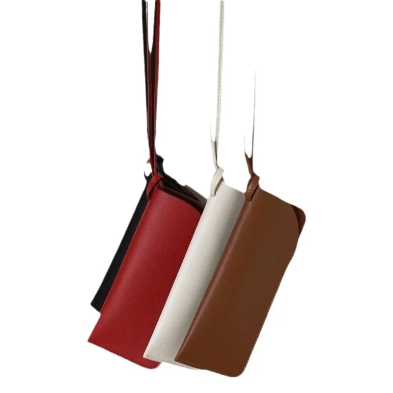 Borsa per occhiali con cordino giapponese e coreano Borsa per occhiali da sole semplice in tinta unita Borsa per appendere al collo Accessori per