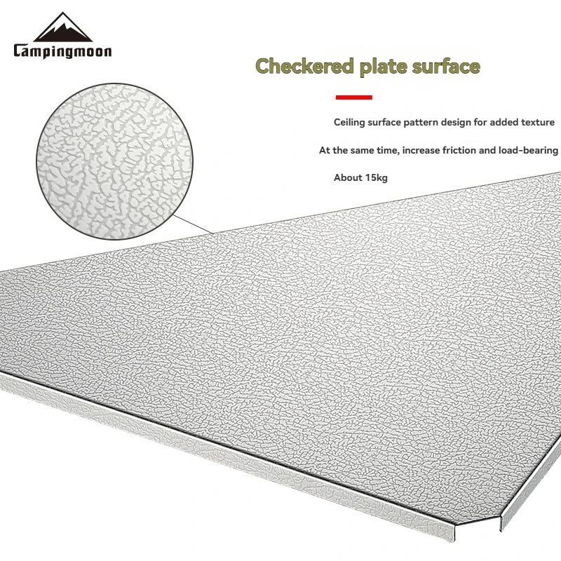 T-2306 dreieckiges Skyboard aus Edelstahl, Camping-Klapptisch, Mehrzweck-Tischzubehör, Hilfsablage, Stütze für Skyboard