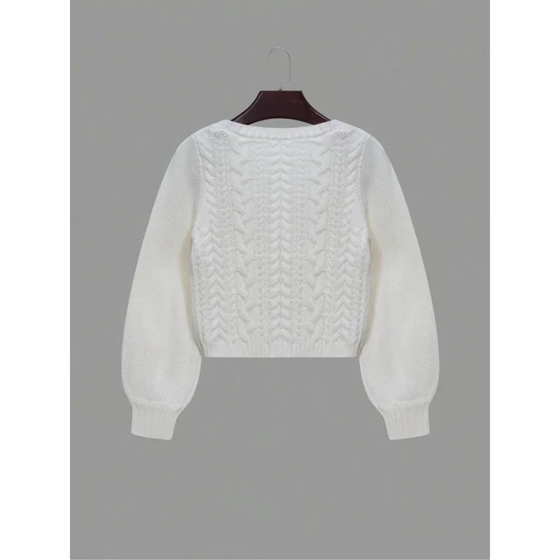 Plus Size 1XL-5XL Fashion Women Knit Cardigan Long Sleeve Tie-Up Solid Fall Casual Jacket Sweater For Daily Street Sweater