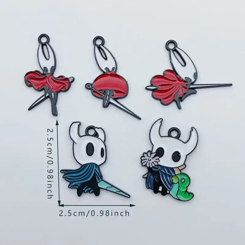 10pcs alloy drip oil cartoon accessory pendant DIY earrings keychain pendant - view 6