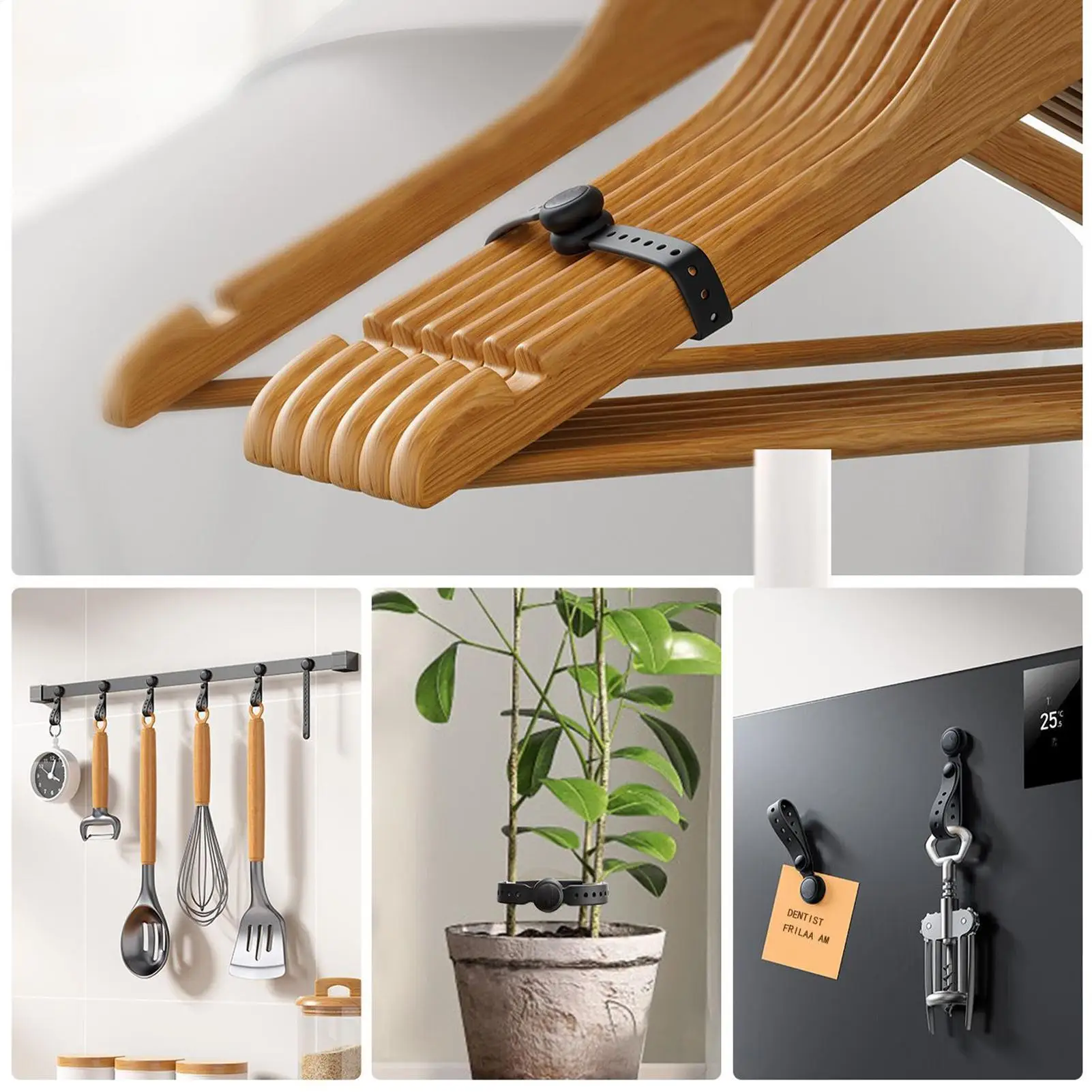 Magnetic Ties For Cords 6 Pieces Reusable Elastic Organizer Cable Management Magnetic Wire Holder For Charging Cord Electronics