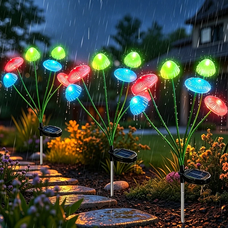 Outdoor Lighting Jellyfish - Solarbetriebene LED-Quallen- & Pilz-Leuchte für den