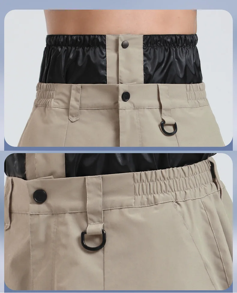Gsou Snow Herren- und Damen-Snowboardhose, wasserdichte, winddichte Skihose, Thermo-Winter-Arbeitskleidung, lockere Passform, Outdoor-Sportbekleidung – Detail 36