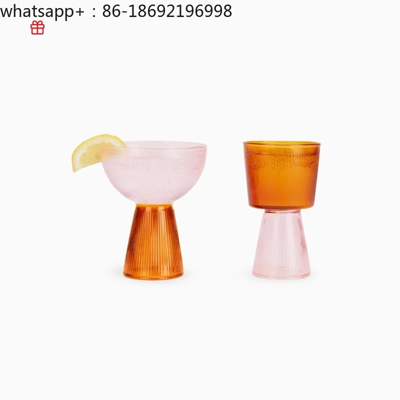 Stained Glass Cup Set, Simple Color Matching Cocktail Cup, Juice Cup, Water Cup